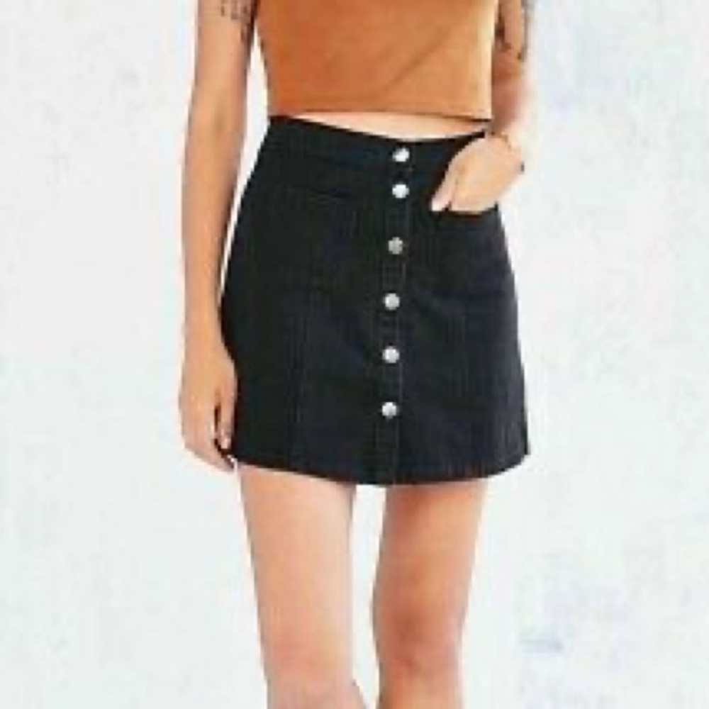 NWT BDG Urban Outfitters Black Denim Skirt